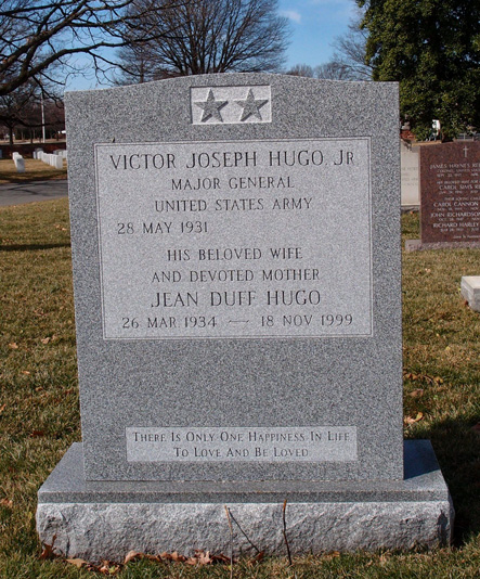 Funeral Program Major General Victor Joseph Hugo, Jr